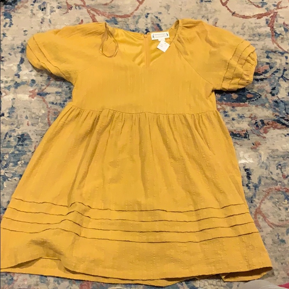 Never worn!!! Mustard yellow dress!